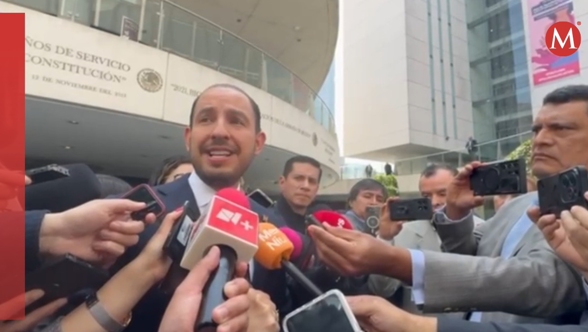 El líder nacional del PAN, Mario Cortés, en entrevista en el Senado. | Silvia Arellano
