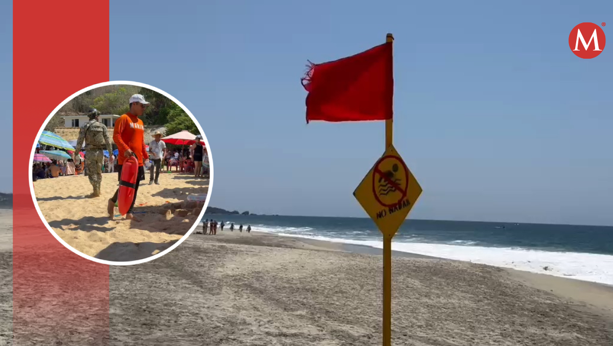 Uno de ellos fue arrastrado por la corriente de las olas mar adentro. | Especial