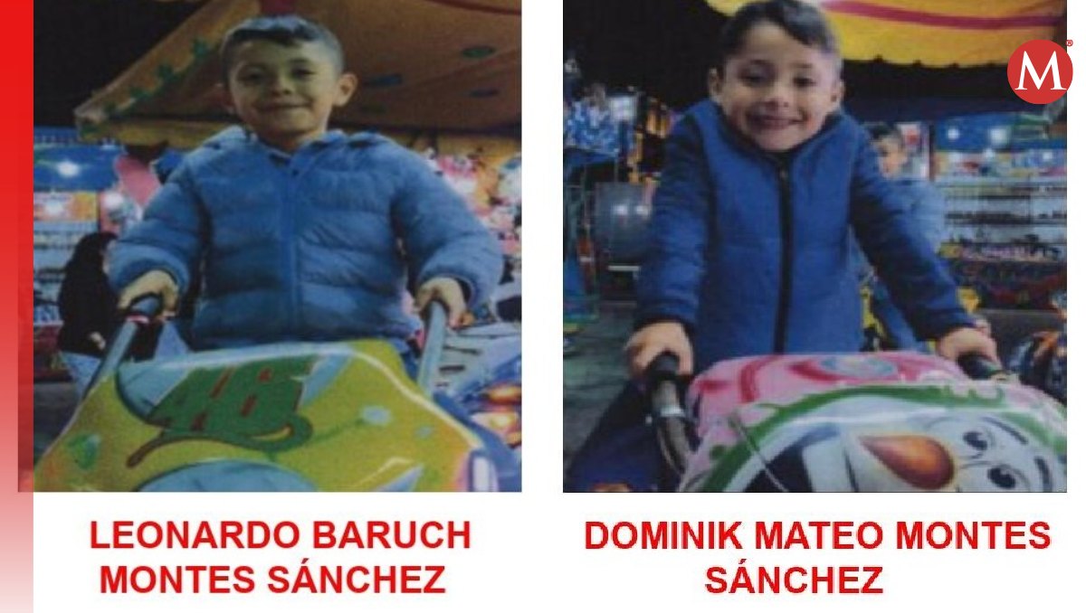 Dominik Mateo y Leonardo Baruch Montes Sánchez desaparecieron en Chalco. Foto: (Alerta Amber Edomex)