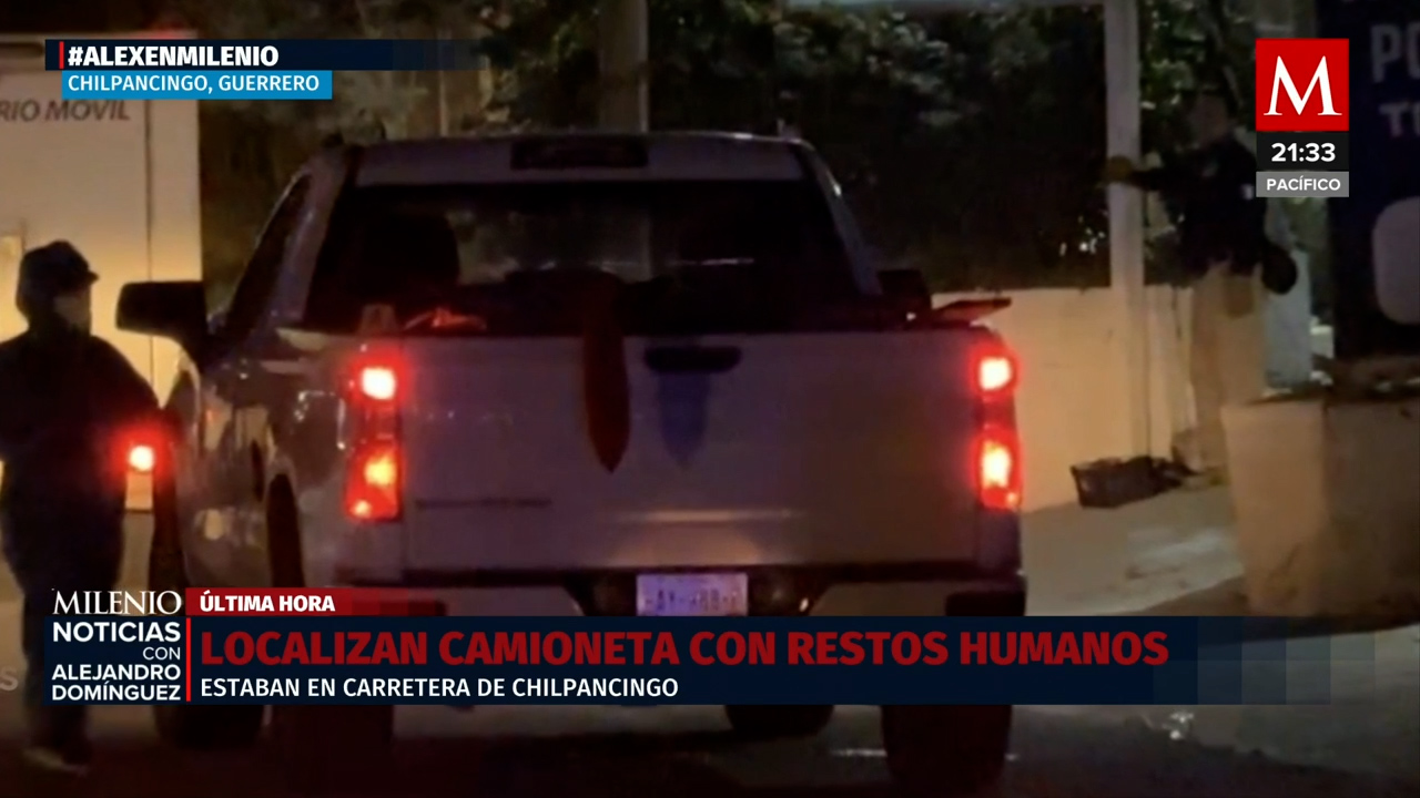 Encuentran camioneta con restos humanos en Chilpancingo; investigación en curso