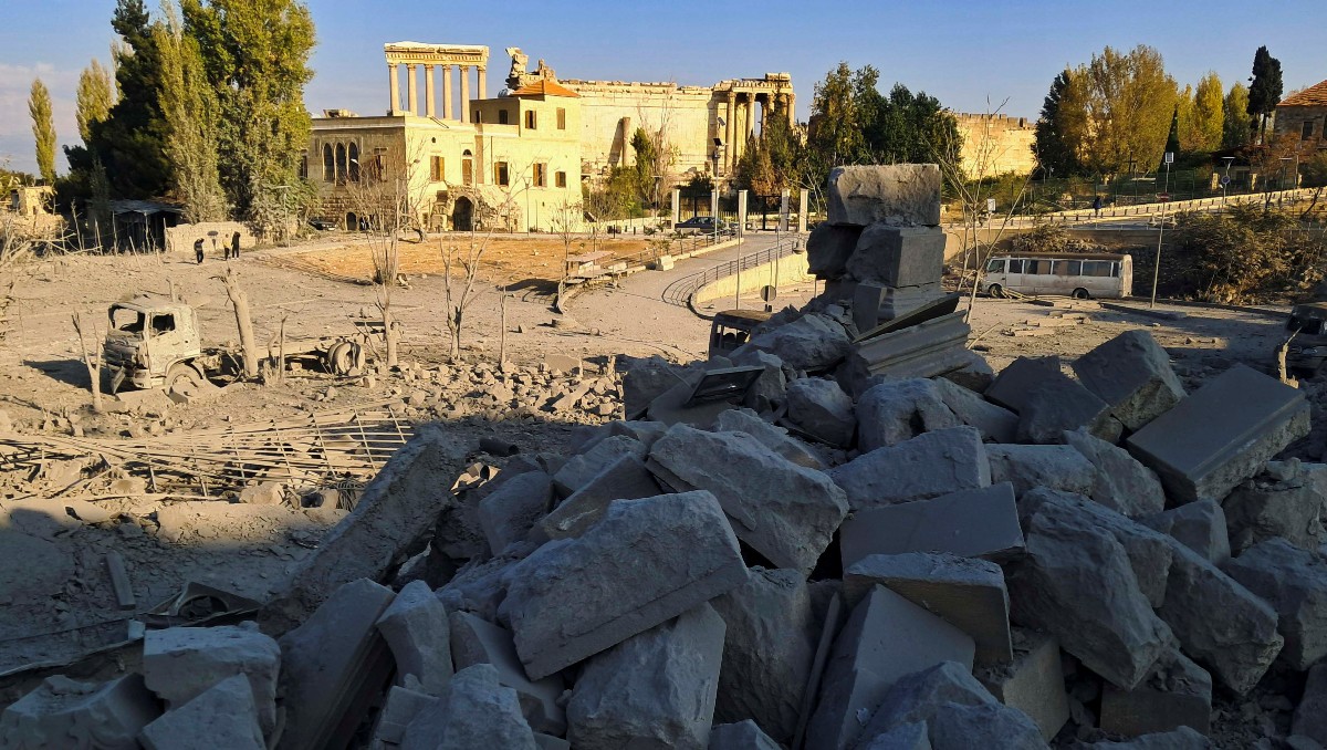 Escombros del edificio histórico "Al-Manshiya" tras los ataques israelíes en Líbano | REUTERS