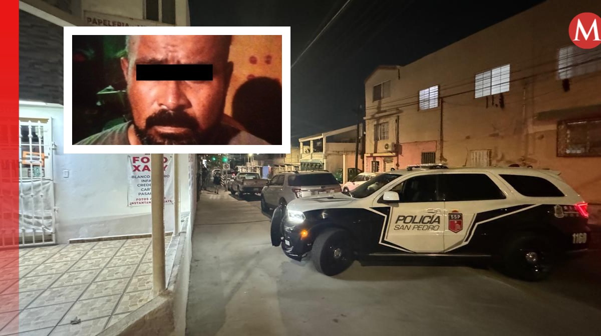 Hombre detenido en casa de San Pedro. Foto: Especial