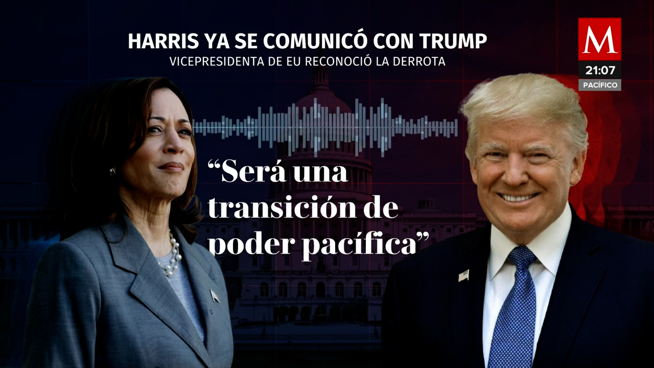 Kamala Harris y Donald Trump acuerdan transición pacífica tras resultados virtuales
