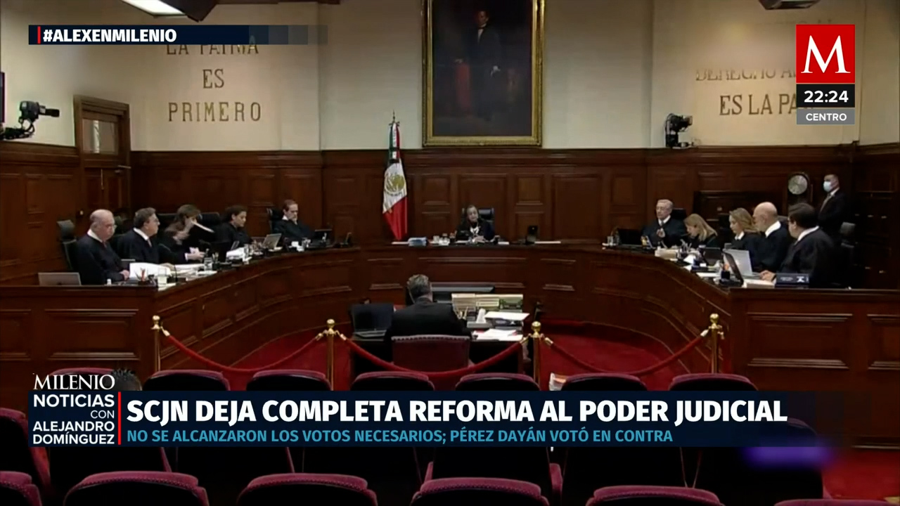 La Suprema Corte ratifica la reforma al Poder Judicial tras rechazo de Pérez Dayán
