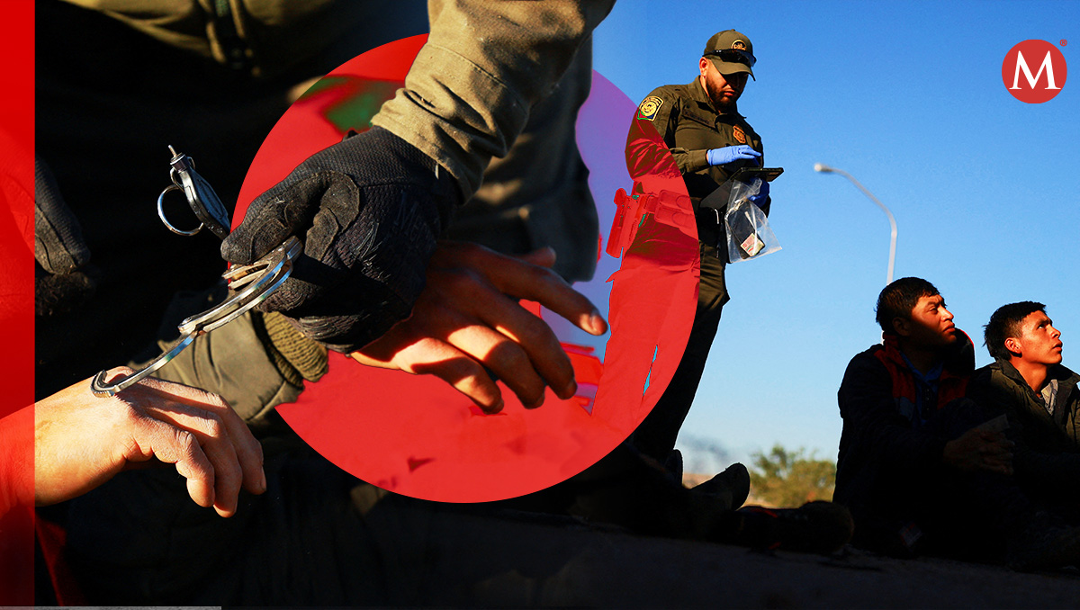 México ya registra cifras récord de detenciones de personas migrantes. (Diseño: Óscar Ávila)