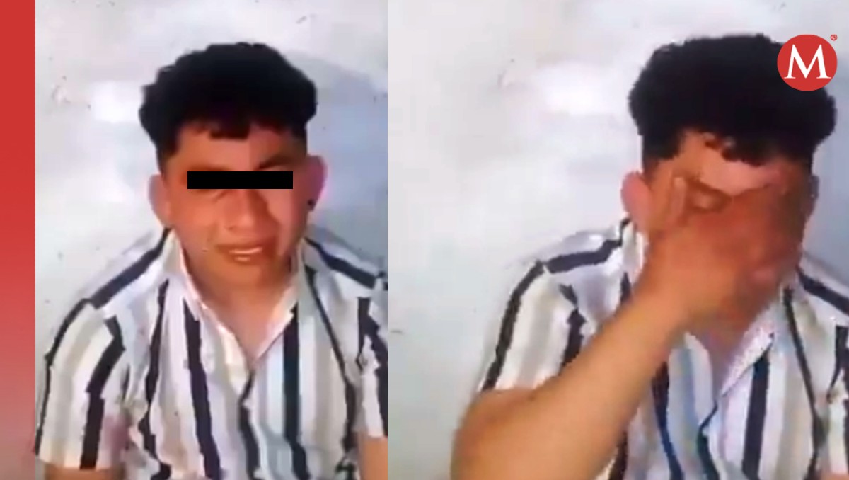 Hombre golpea a mujer en Edomex y llorando pide no decirle a su mamá. | X @@XQestendenciaMX