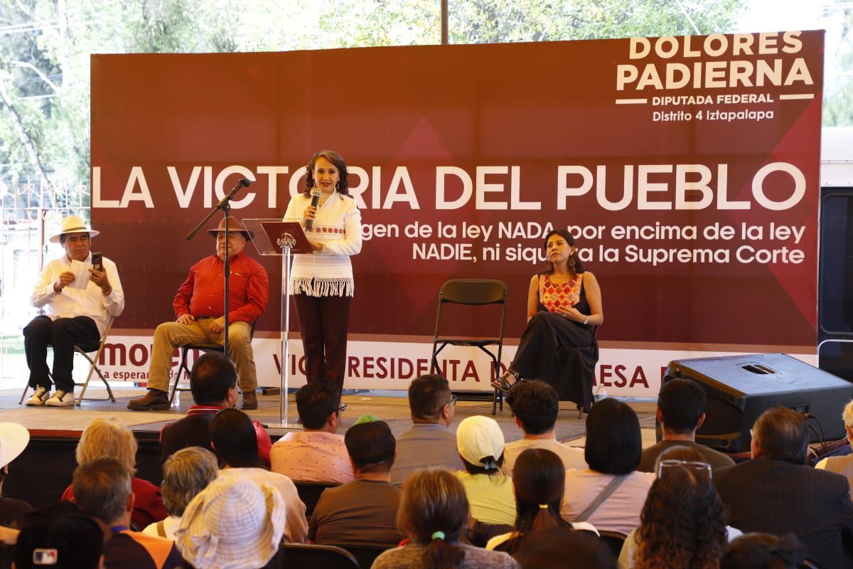Dolores Padierna defiende la reforma judicial.  | Especial