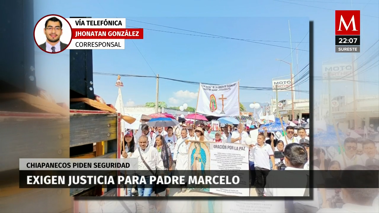 Exigen justicia por el asesinato del padre Marcelo Pérez en Chiapas