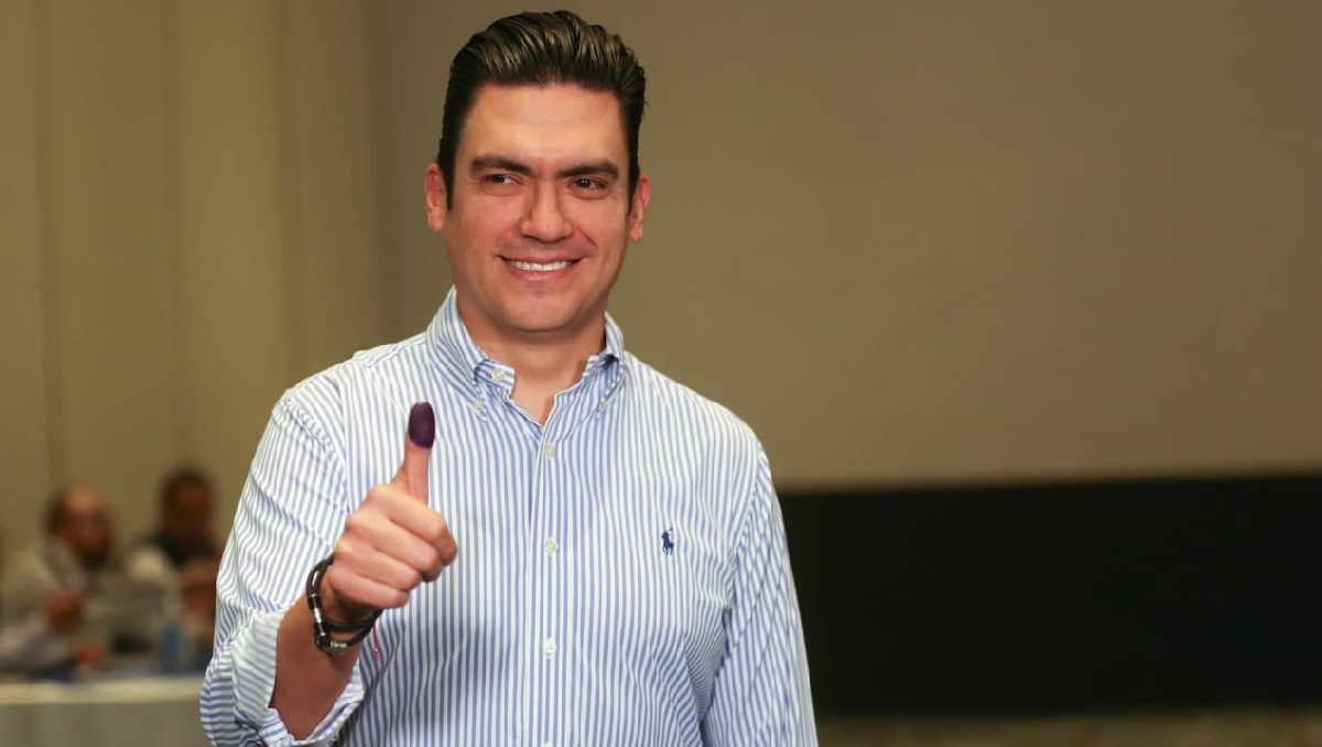 Jorge Romero durante la #ElecciónPAN2024. | Araceli López