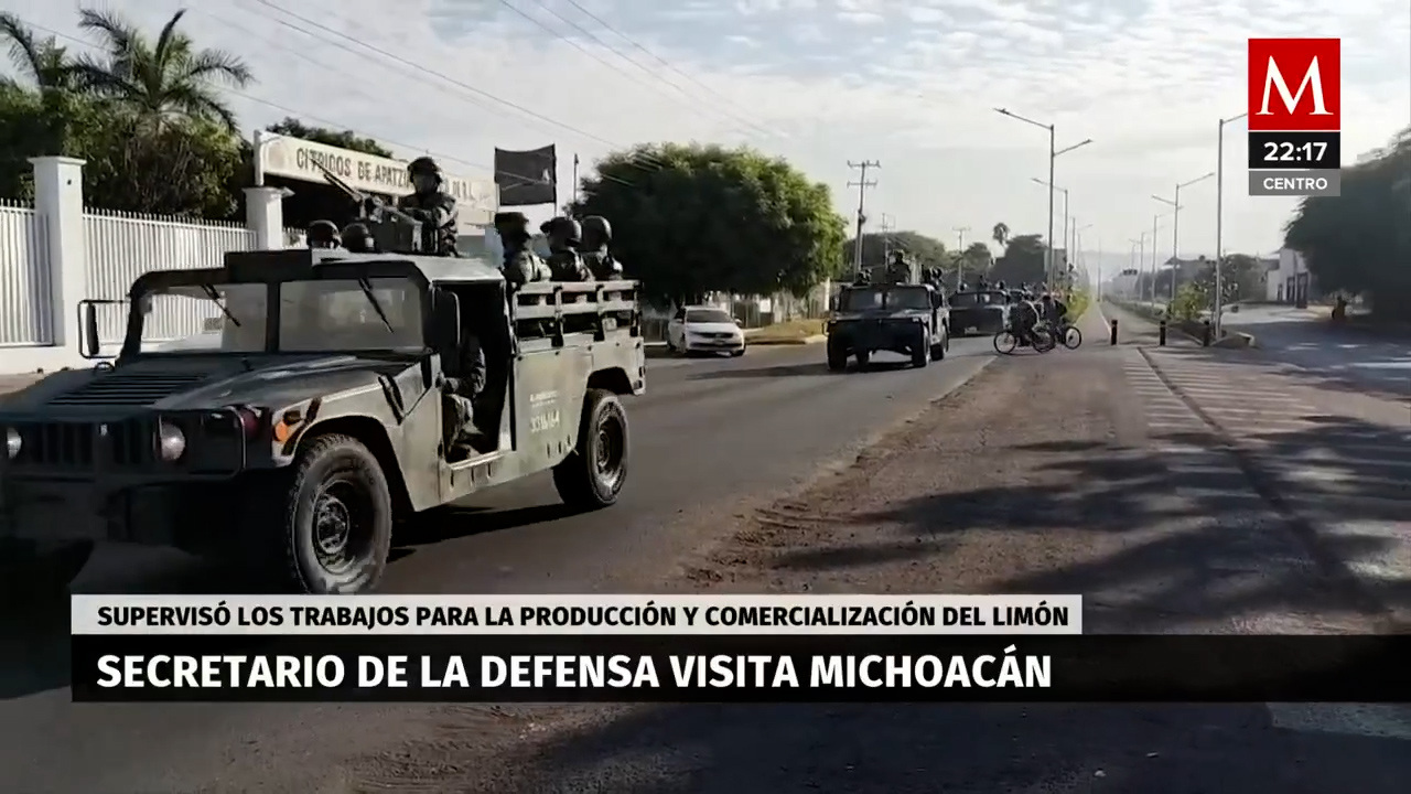 El General Ricardo Treviño supervisa en Apatzingán la seguridad para el comercio de limón