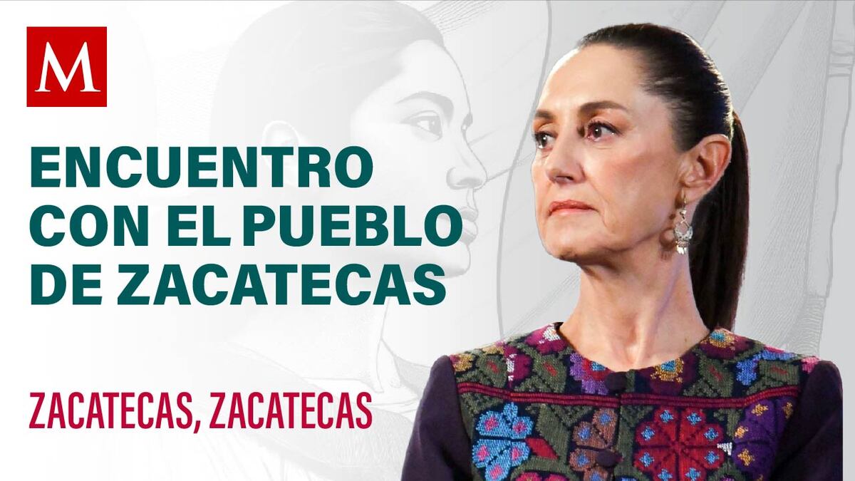 Sheinbaum encabeza el encuentro con el Pueblo de Zacatecas en la Plaza de Armas, Zacatecas