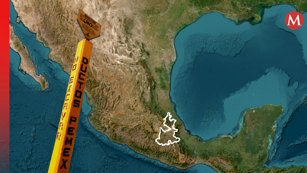 Actualizarán atlas de riesgo de Puebla con ductos de Pemex con georeferencia | Mapa: Cenapred / Agencia Es Imagen