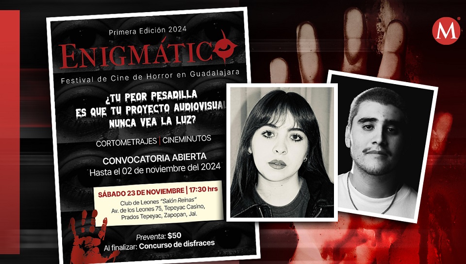 Luis y Estefanía son los creadores el evento "Enigmático" en Guadalajara (Instagram @enigmaticofestival | Diseño: Milenio)