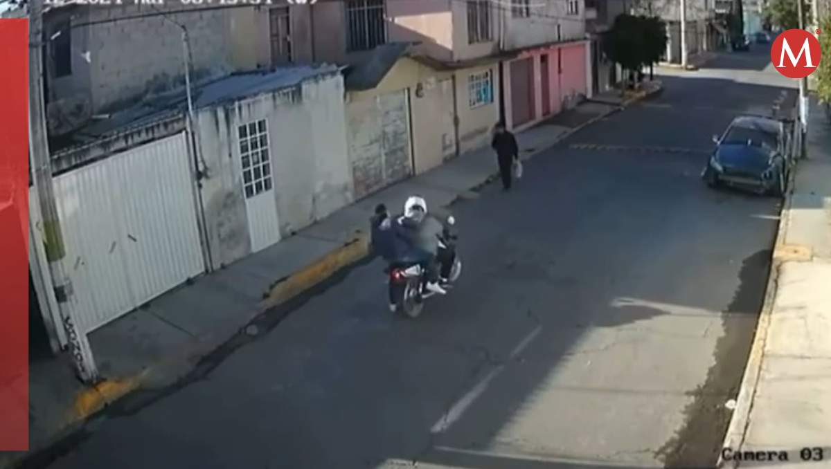 El asalto quedó captado en una cámara de videovigilancia de una vivienda del municipio de Ecatepec. | Especial