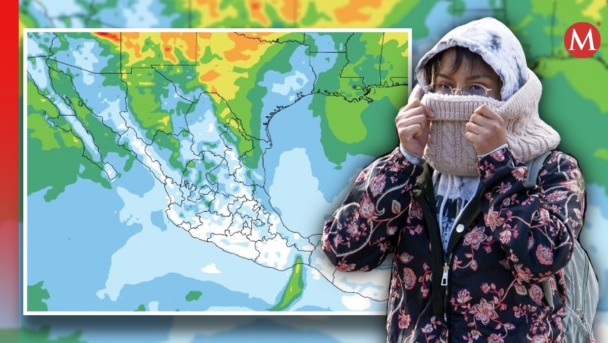 El frente frío 9, junto con la masa de aire frío que lo impulsa, ocasionará cambios en el clima del país durante esta semana. | SMN y Cuartoscuro