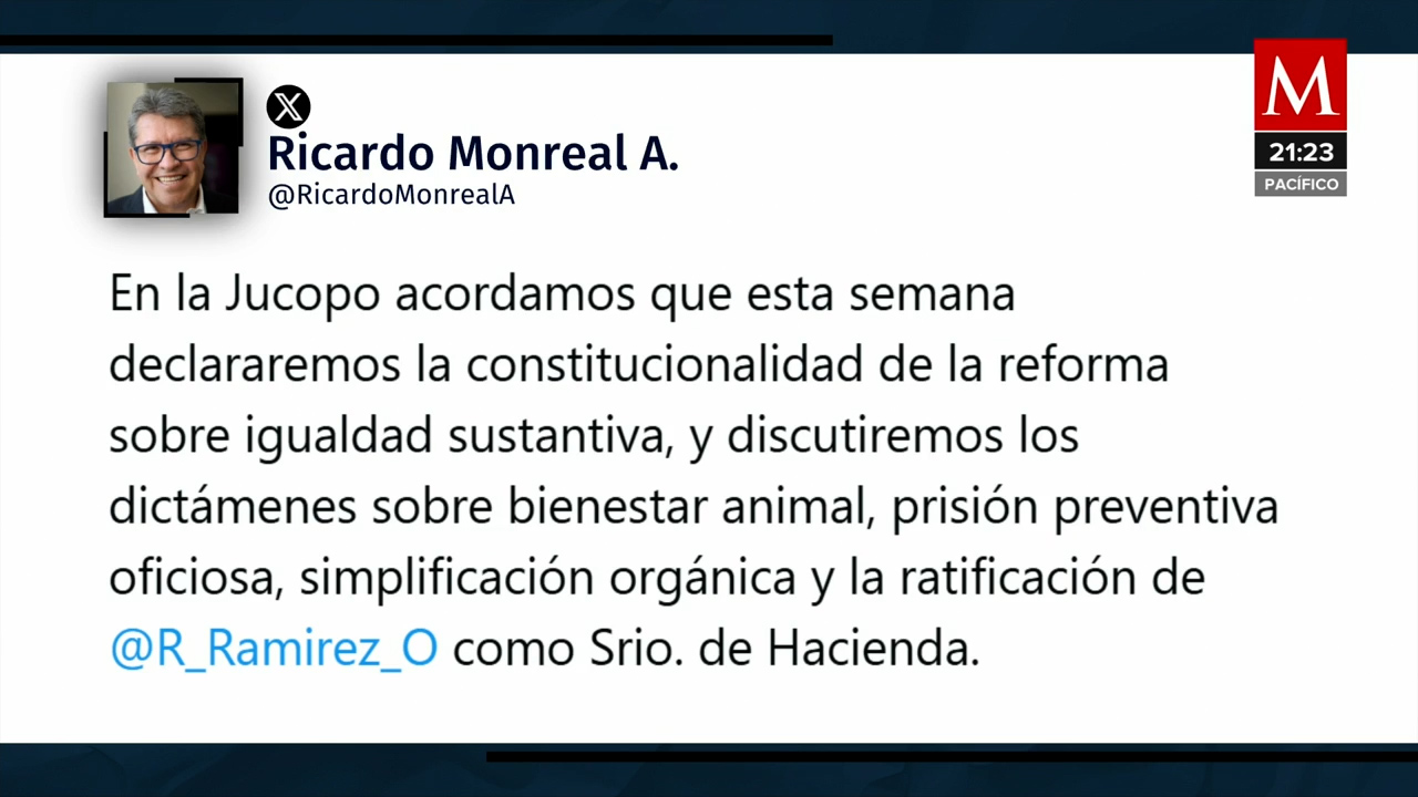 Ricardo Monreal confirma eliminación de organismos autónomos este miércoles