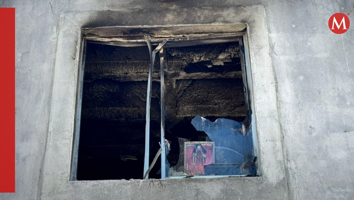 Vivienda de presunto agresor se incendio poco después. (Mario Juárez)