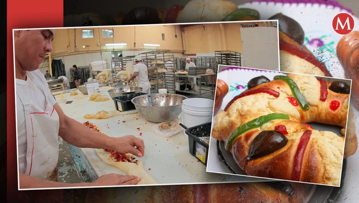 Elaboran rosca de Reyes .