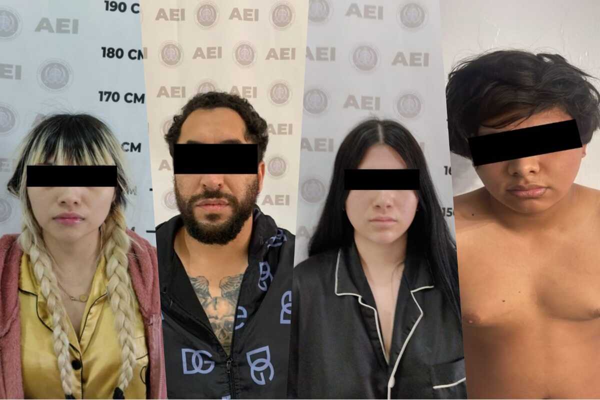 Junto a esta delincuente detuvieron a otras tres personas más.