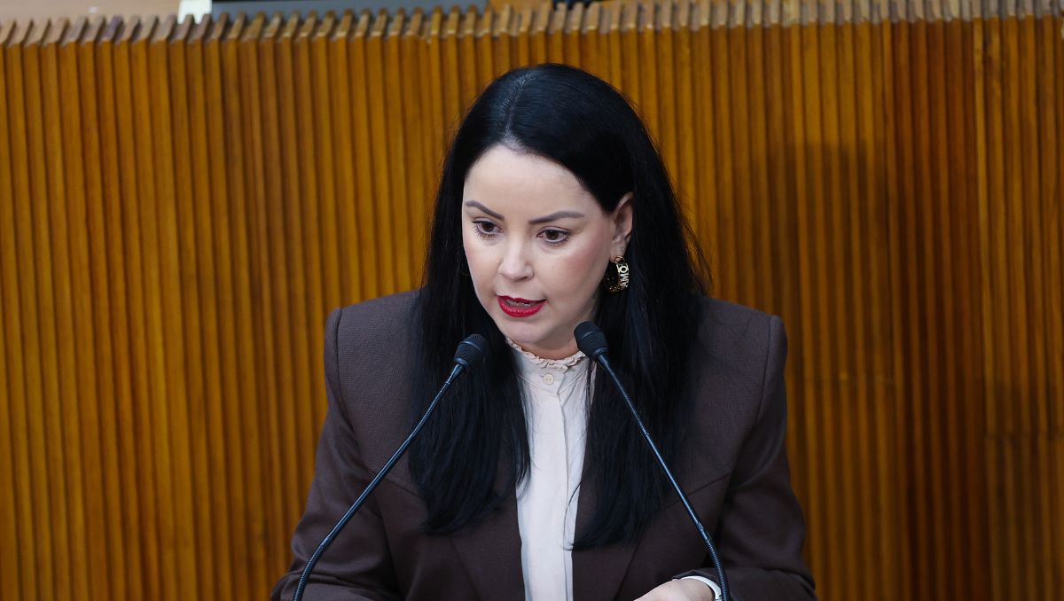 Brenda Velázquez, diputada local de Morena. Jorge López