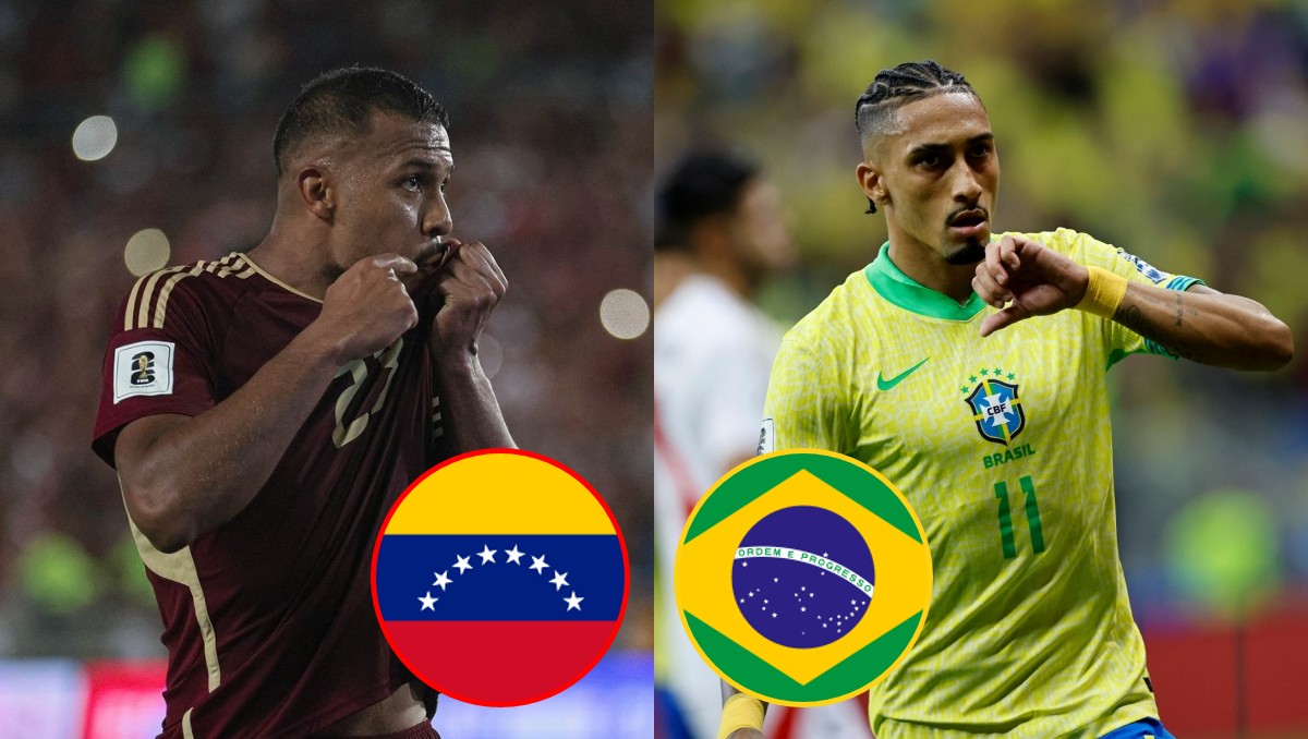 Cuándo juegan Venezuela y Brasil en las eliminatorias de Conmebol (Instagram @selevinotinto/Reuters)