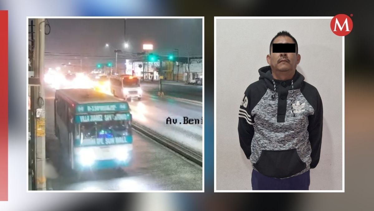 El chofer fue identificado como Mario de 39 años de edad / Especial.