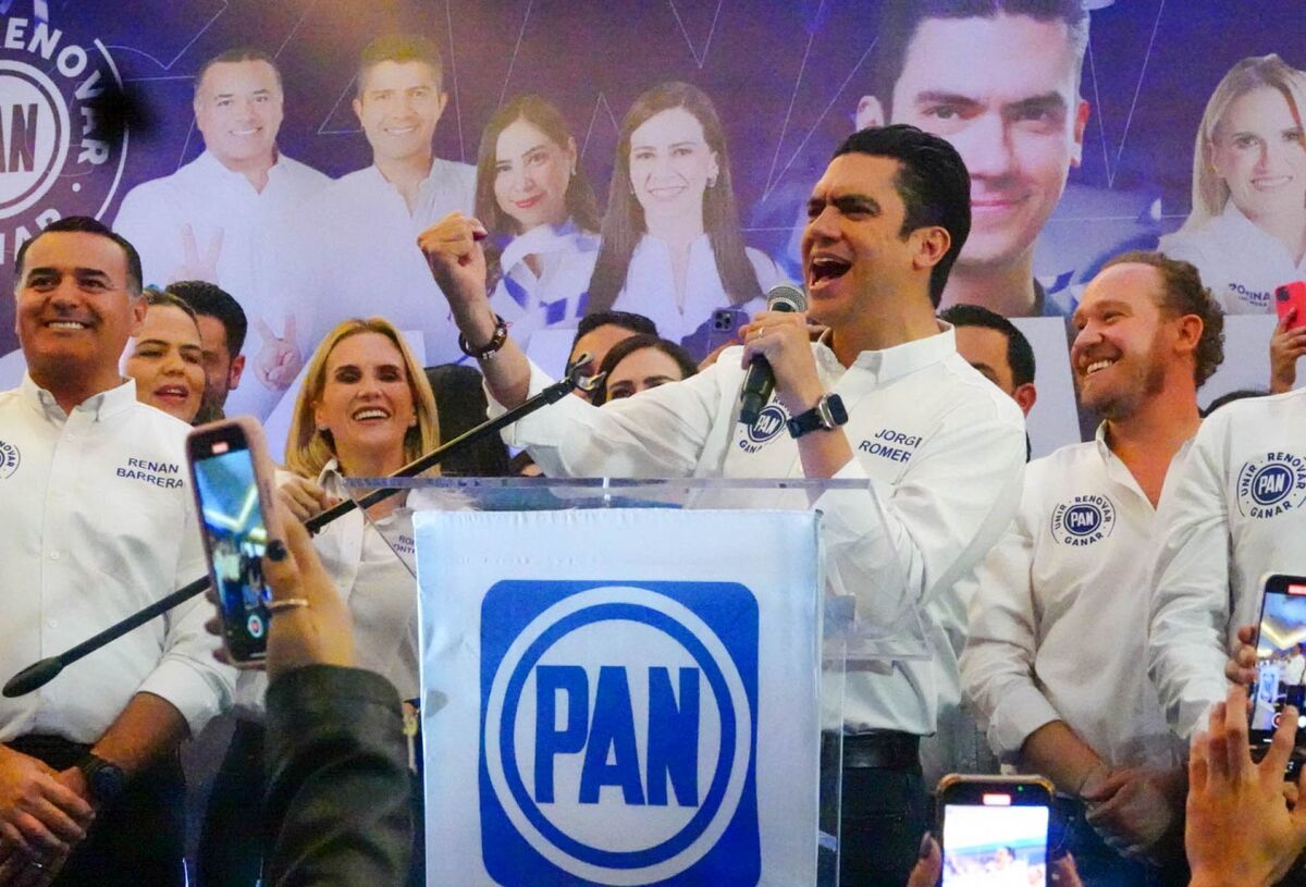 Jorge Romero durante conferencia de prensa del PAN. | Cuartoscuro