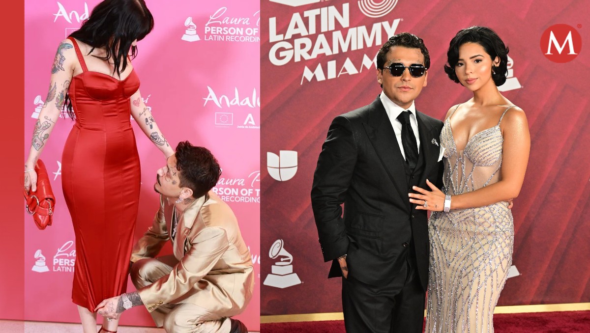 Latin Grammy 2024: El cariñoso gesto de Nodal con Ángela Aguilar. | Archivo