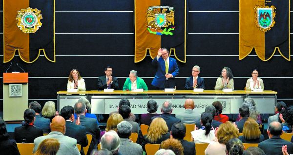 El rector ofreció un informe a un año de su gestión al frente de la Universidad. Cuartoscuro