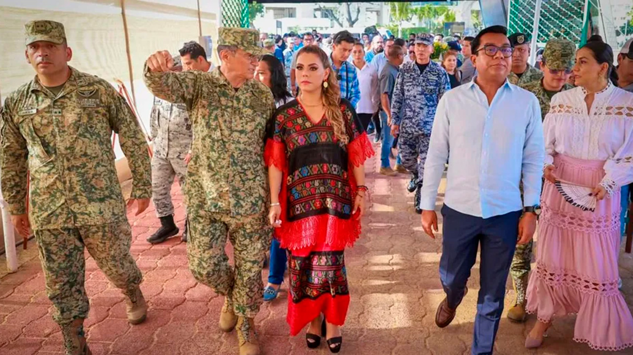 Evelyn Salgado reconoce a las Fuerzas Armadas en Guerrero- Grupo Milenio