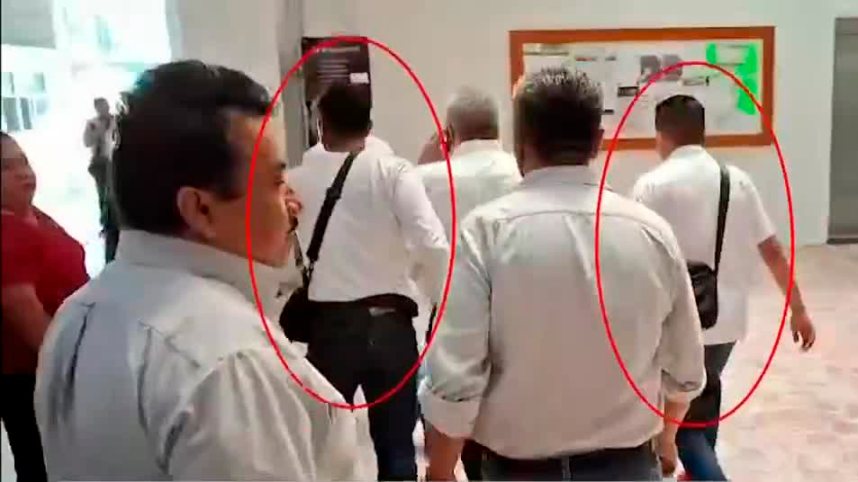 Gustavo Alarcón se rodea de fuerte dispositivo de seguridad