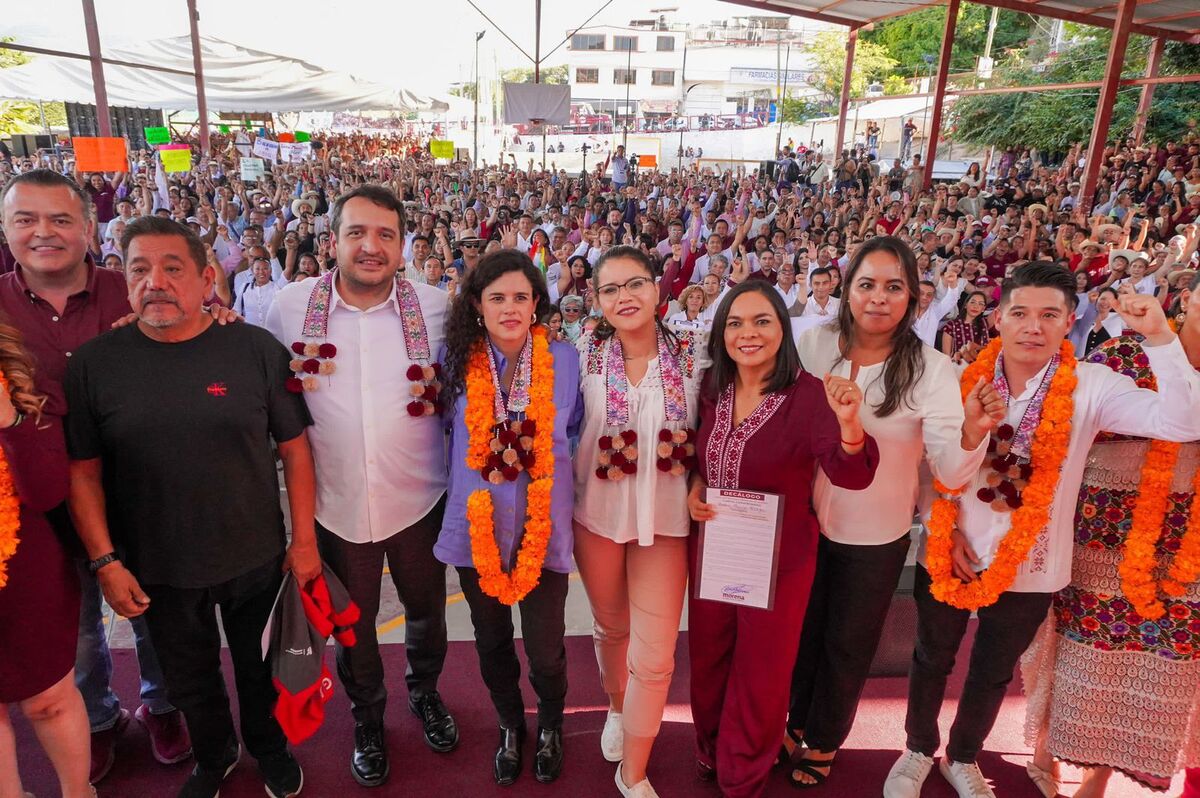 La lideresa de Morena encabezó una asamblea informativa en Chilpancingo. | Especial