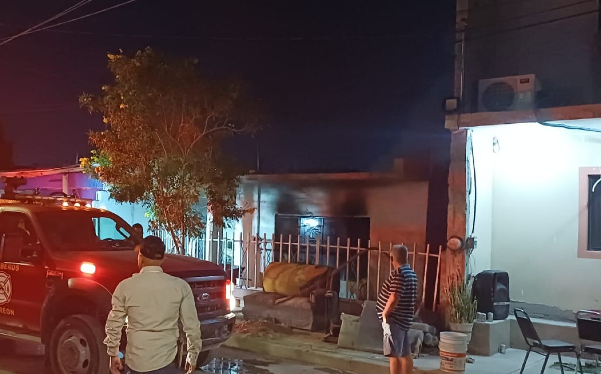 Incendio consume casa en Torreón. l Especial