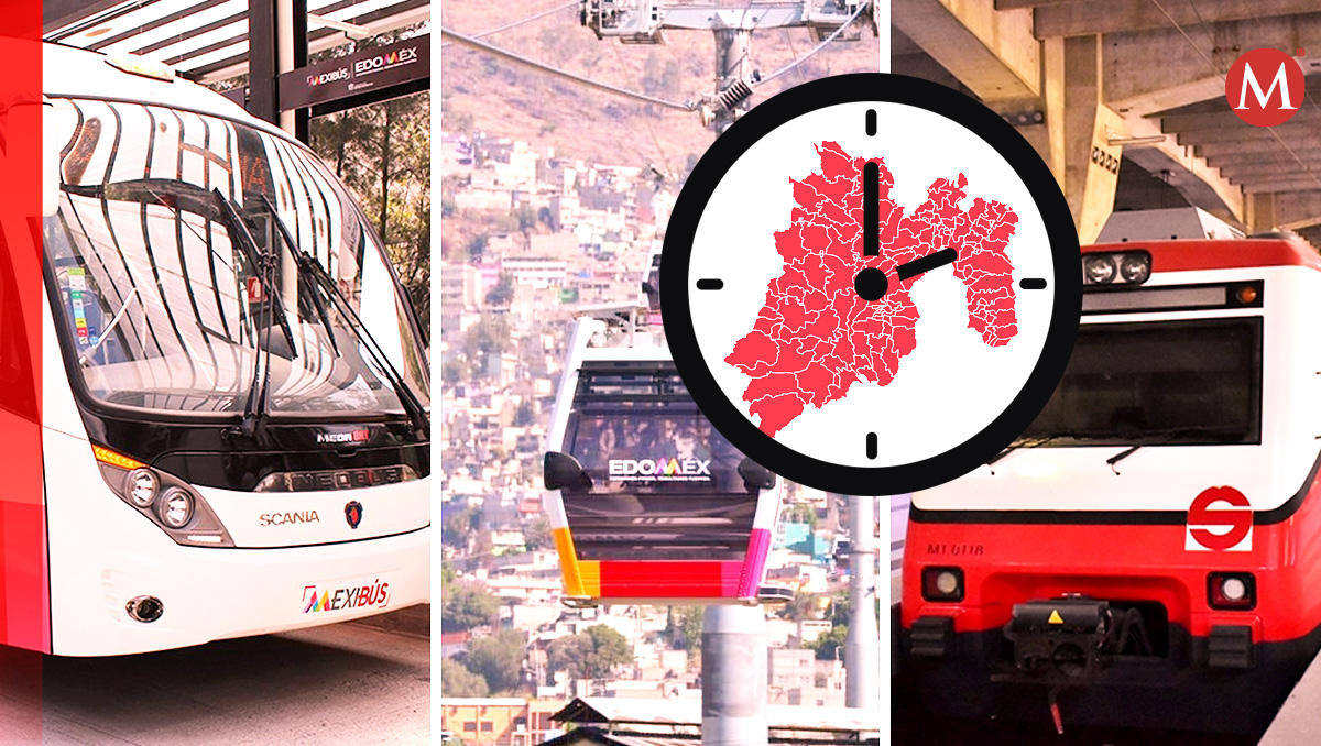 El transporte público en Edomex reducirá su tiempo de servicio este 18 de noviembre. Foto: (Especial) Diseño: (MILENIO)