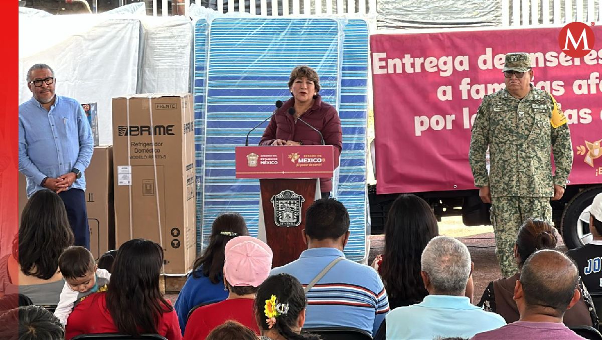 Delfina Gómez aseguró que no abandonarán a Chalco tras la contingencia. Foto: (Especial)