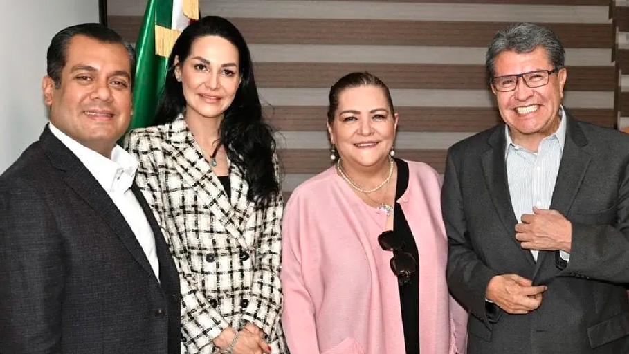 Guadalupe Taddei y Ricardo Monreal revisan presupuesto del INE para elección judicial