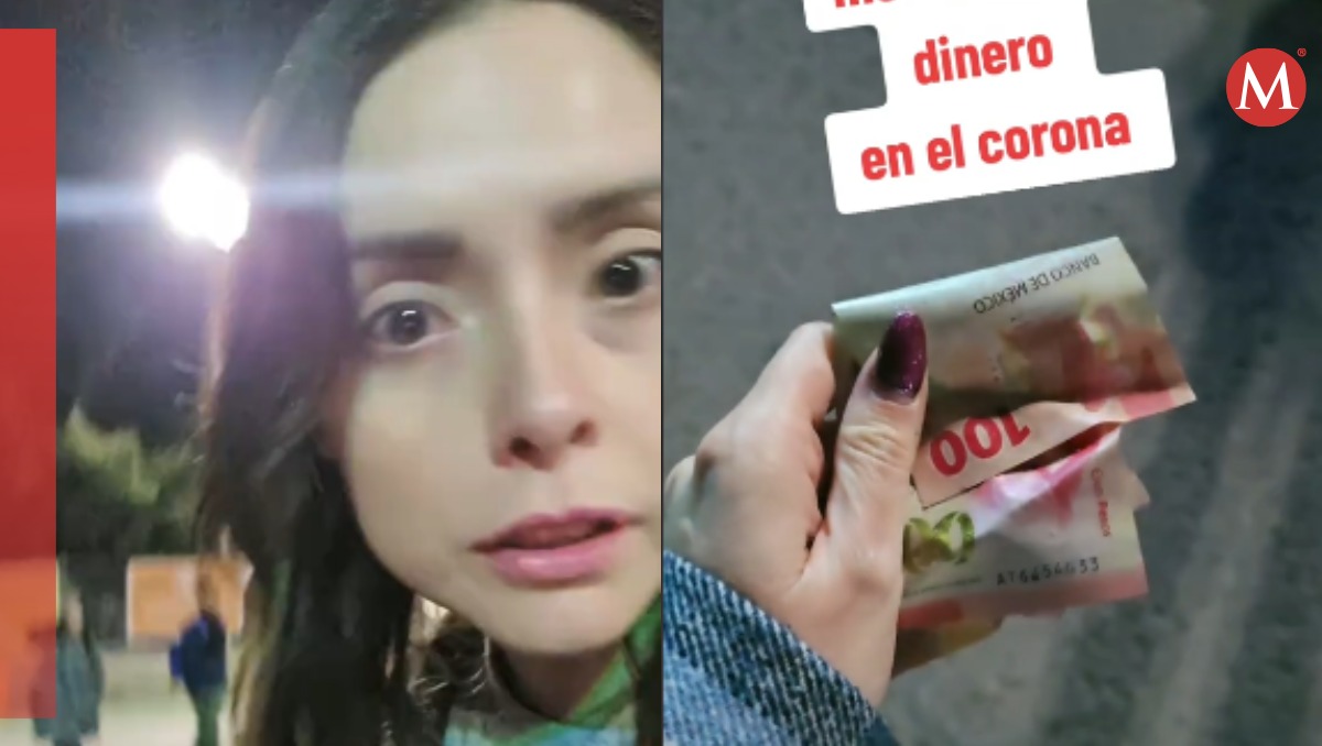 Maryfer Centeno encuentra dinero en el Corona Capital