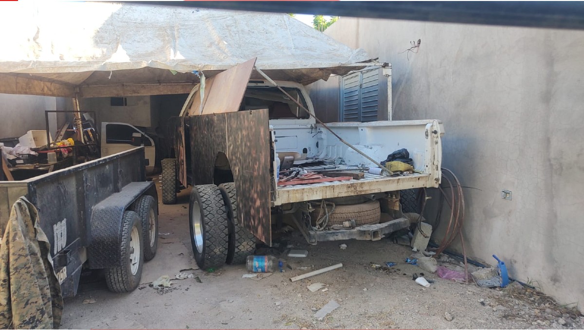 Cateo en Sinaloa: Aseguran armas y vehículo con blindaje artesanal | Especial