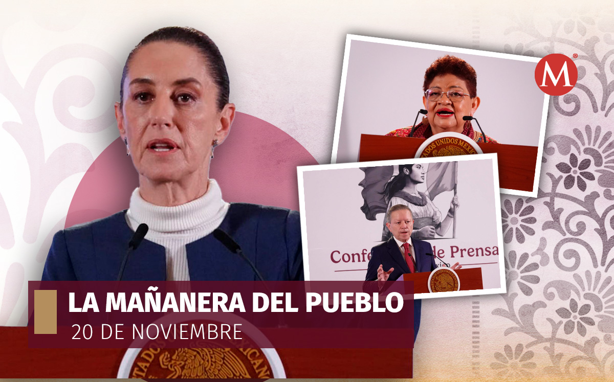 Conferencia mañanera de la presidenta Claudia Sheinbaum el 20 de noviembre en Palacio Nacional. | Cuartoscuro