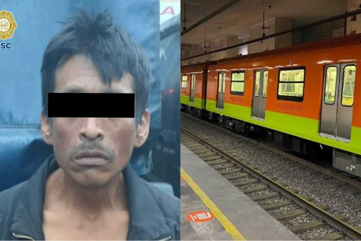 El hombre traía mariguana y un cuchillo.