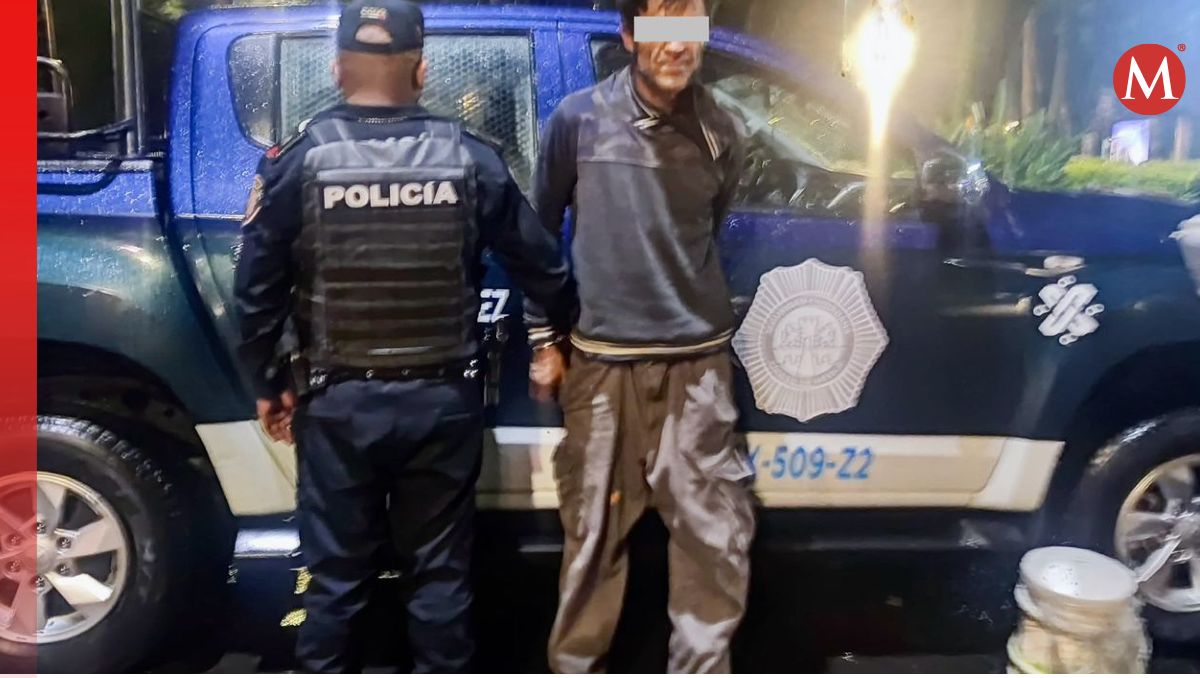 Elementos de BlindarBj detienen a presunto ladrón | Foto: @BJAlcaldia
