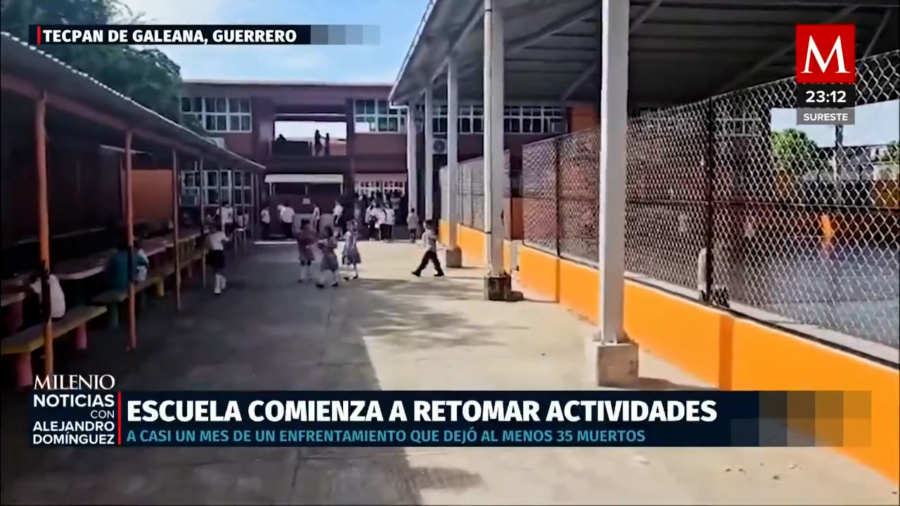 Escuelas de Tecpan reanudan clases tras enfrentamiento armado