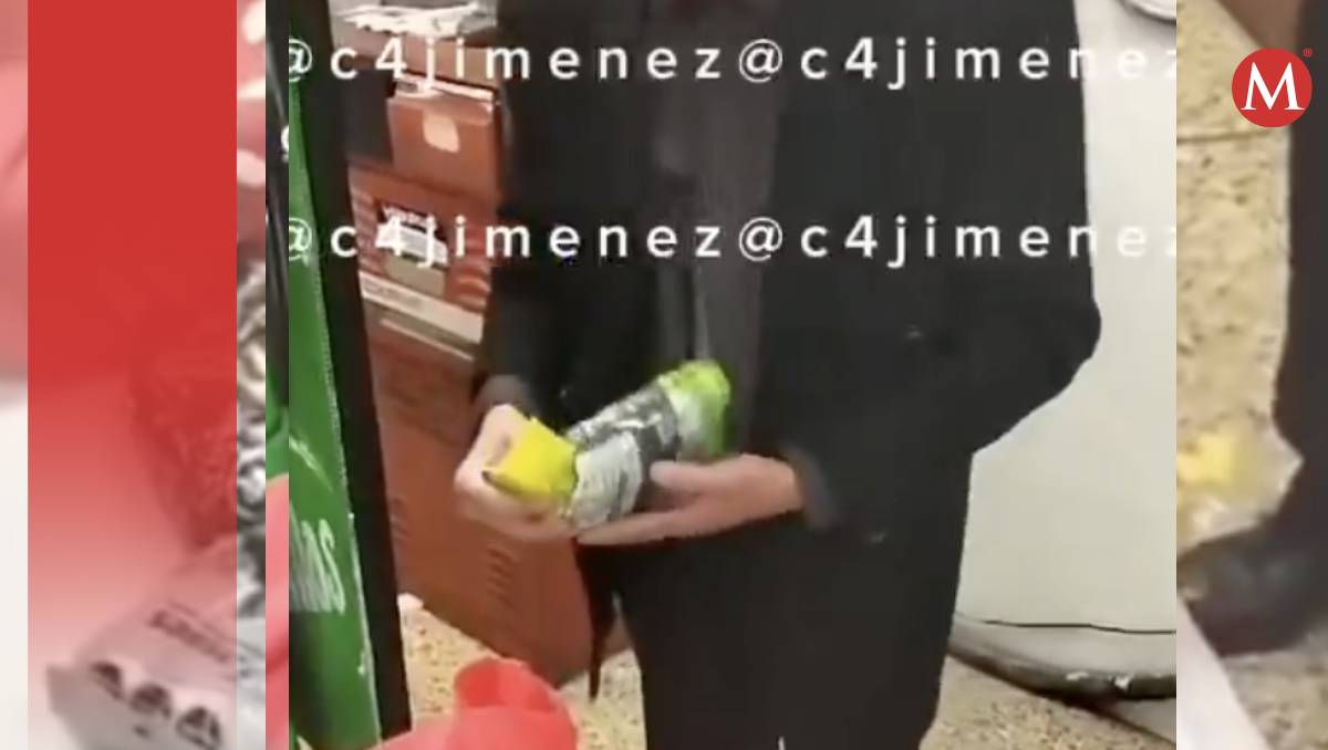 El hombre fue sorprendido intentando robar productos como chocolates y hasta frijoles (Especial)