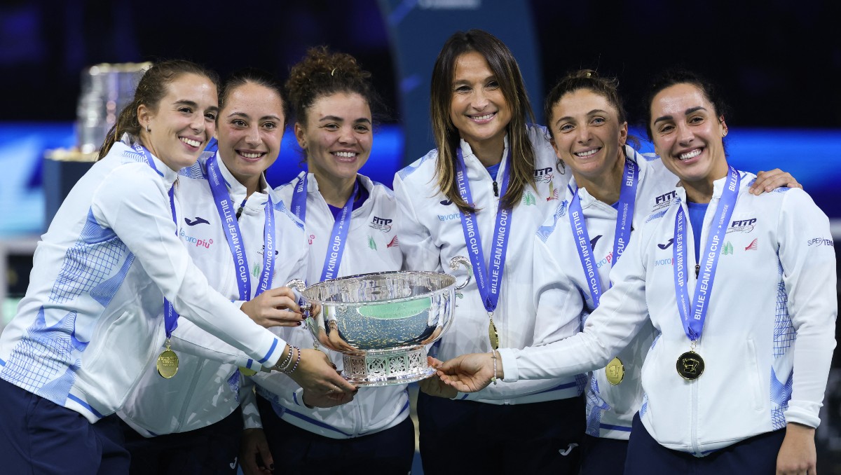 Italia derrota a Eslovaquia para ganar la Billie Jean King Cup 2024 (AFP)