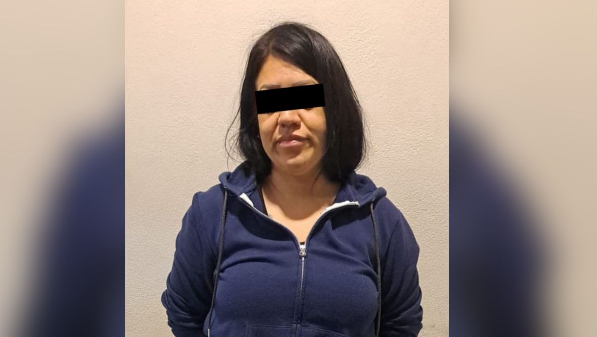 La mujer detenida fue identificada como Johana Ivonne, de 38 años de edad / Especial