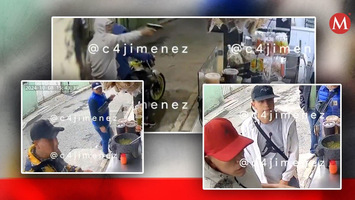El asesinato a balazos del encargado de una tortillería en Iztapalapa, a manos de extorsionadores, fue catado en video (Diseño: Milenio)