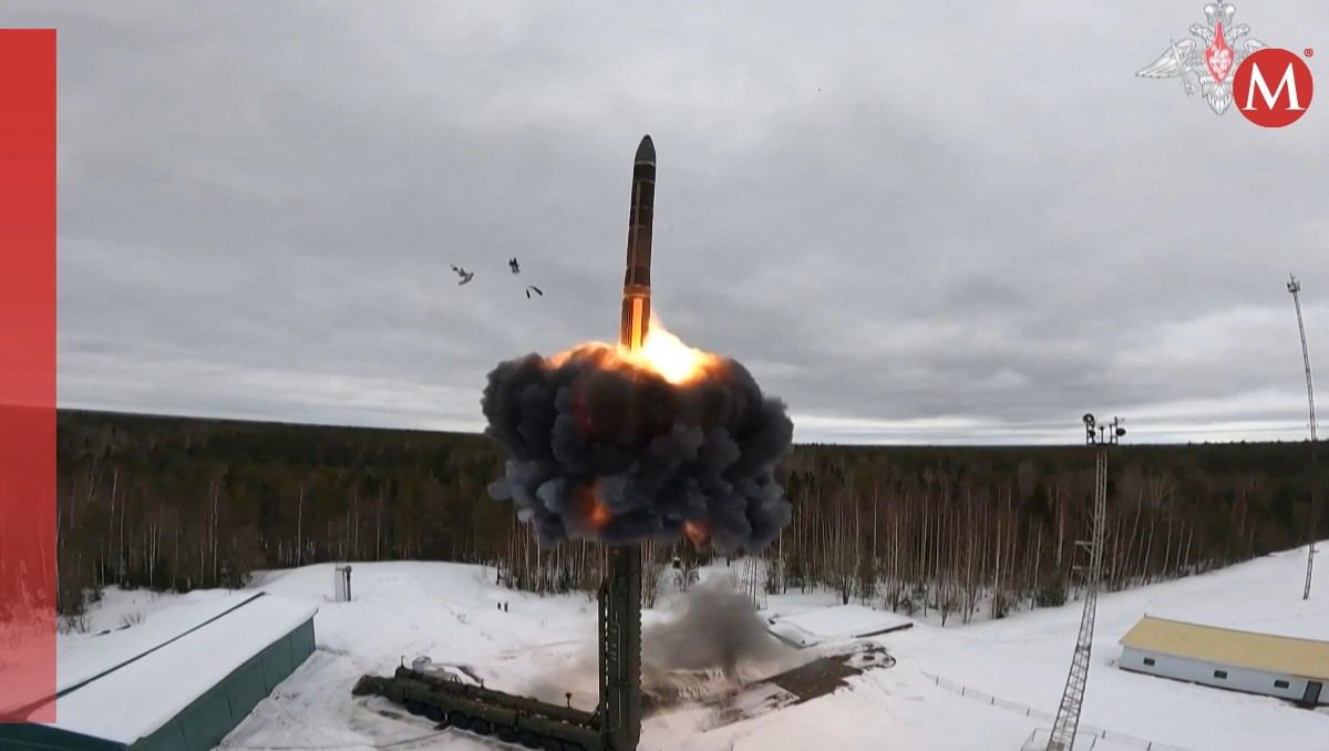 Los ICBM tienen capacidad de portar ojivas nucleares, un claro mensaje de Rusia. | AFP