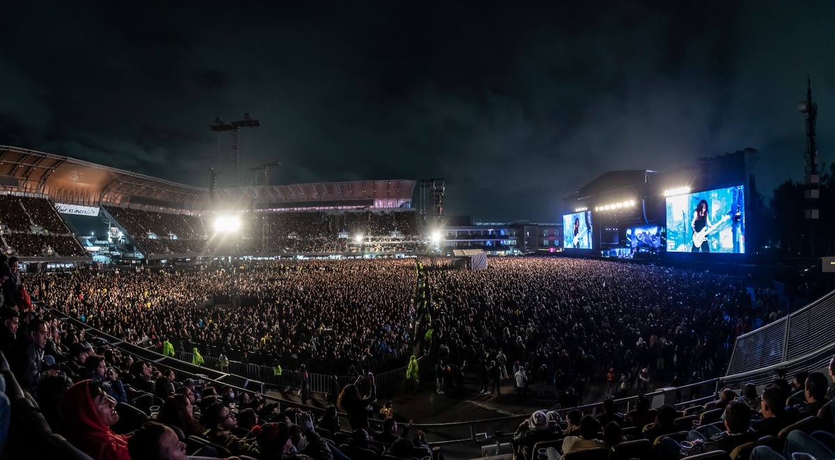 55 mil personas estuvieron presentes en el concierto de Iron Maiden | César Vicuña/OCESA