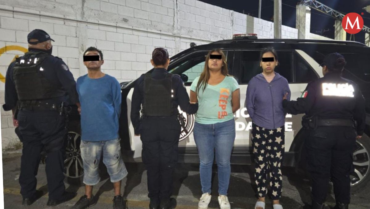 Los presuntos delincuentes intentaron huir, sin embargo, la policía municipal logró su captura / Especial