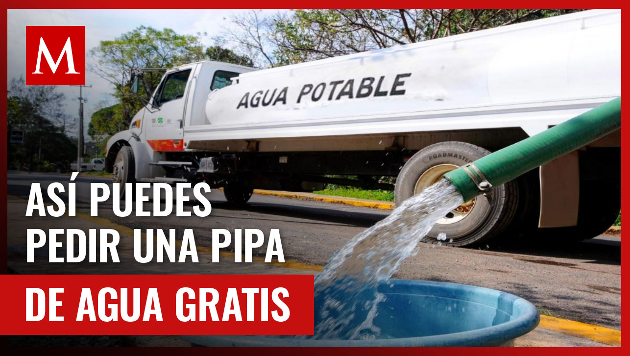 ¿Te quedaste sin agua? Así puedes pedir una pipa de agua gratuita en CdMx y Edomex